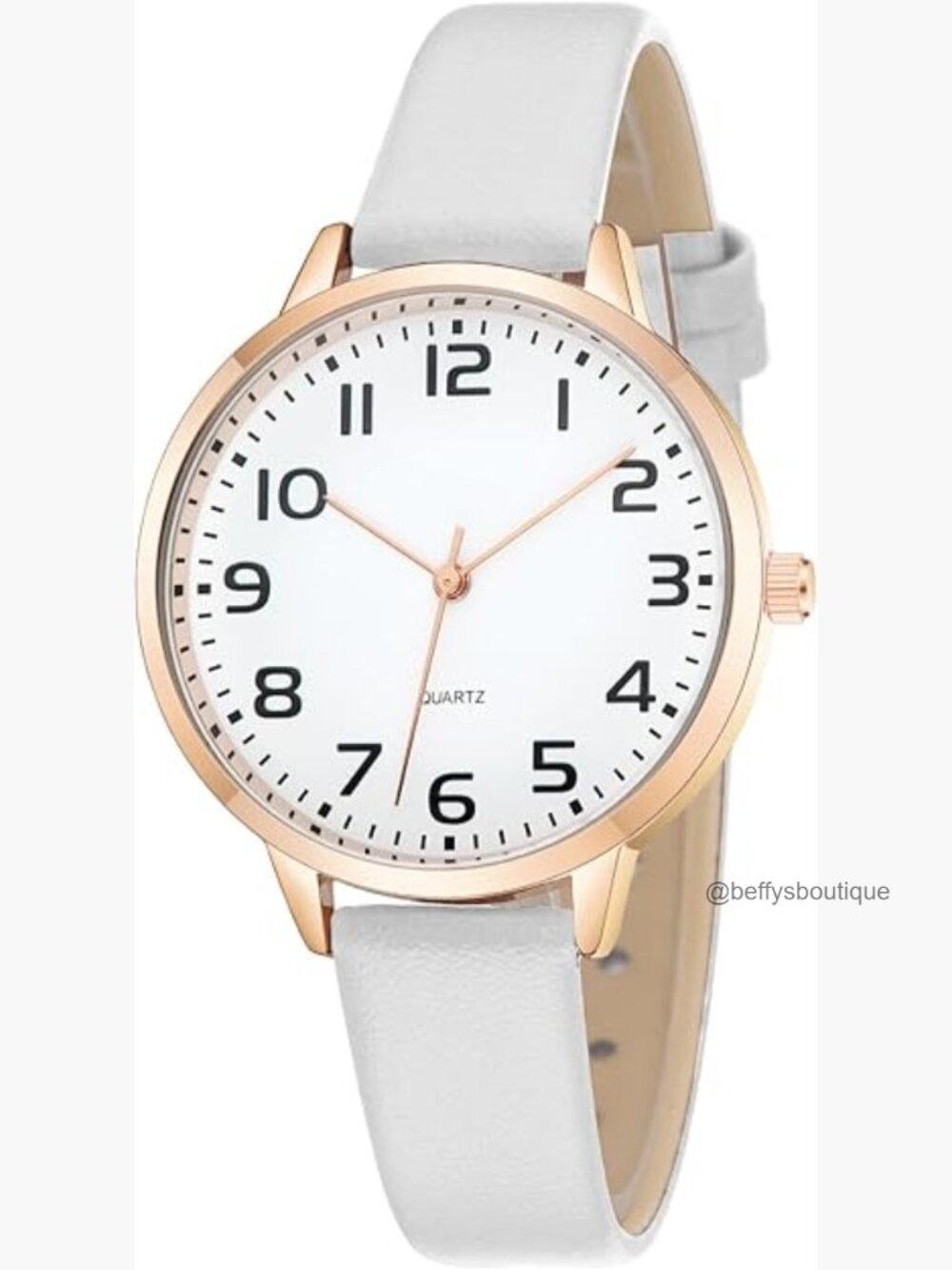 Dainty Analog Leather Dress Watch for Small Wrists Waterproof Ladies Watch